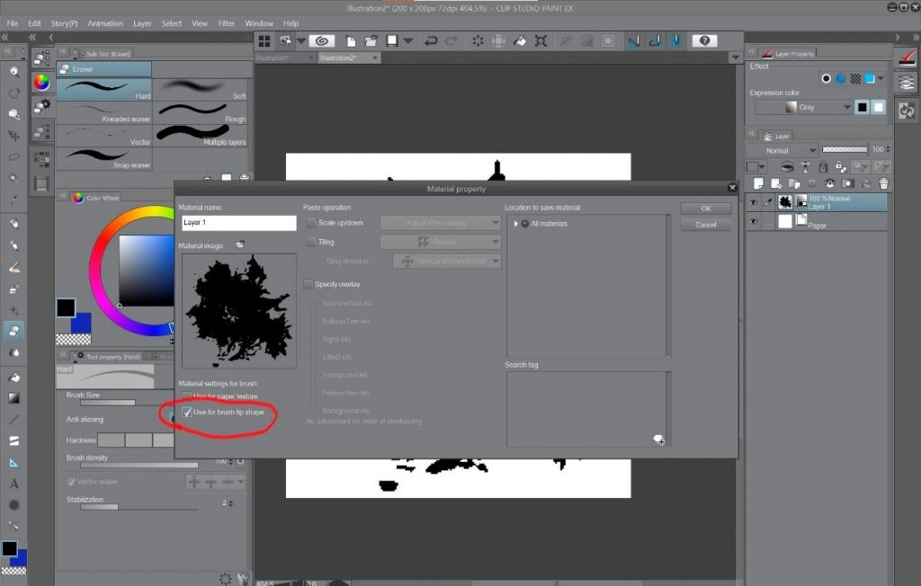 How to create a beautiful Pixel Art environment in Clip Studio Paint: Material Properties