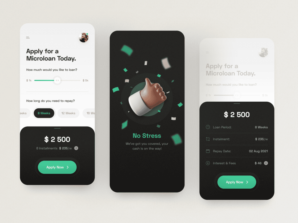 Design inspiration: web and mobile interfaces with Icons8 graphic elements: interface by Dane Perring
