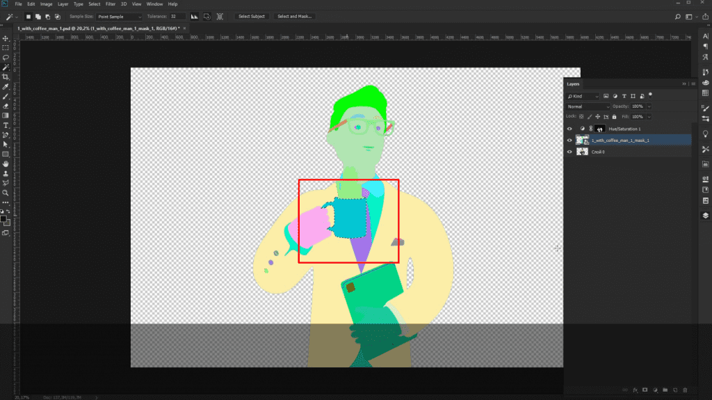 How to recolor 3D illustrations by Icons8 in Photoshop:: recolor mug