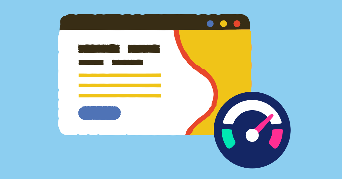 How hosting server speed affects SEO ranking of a website: collage site speed on light blue background