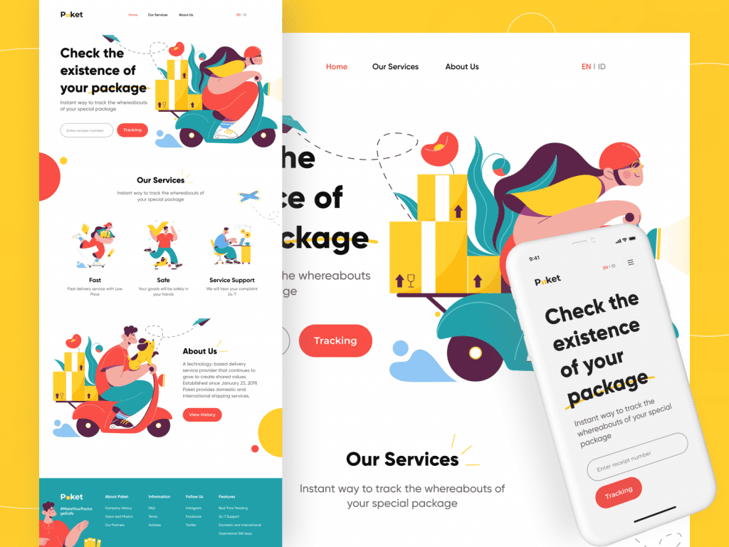 Design inspiration: UI concepts collection with Icons8 graphic elements: